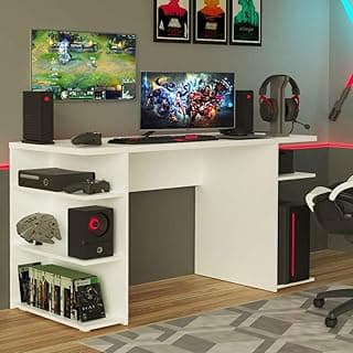 Escrivaninha Mesa para Computador Office 9409 Madesa - Branco com 15% de desconto por R$ 280,49 na amazon