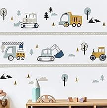 Adesivo de Parede Carrinhos Menino Trator Infantil Quarto