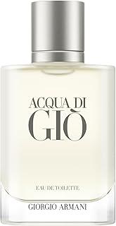 Armani Beauty, Acqua di Giò Eau de Toilette, Giorgio Armani, Perfume Masculino Refilável, Fragrância Cítrica, Aquática e Fresca com Notas de Bergamota, Cedro, Patchouli, Jasmim e Almíscar