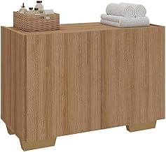 Gabinete Armário de Banheiro 62,5cm 2 Portas com Pés Multimóveis Mp5046 Rustic/natural