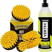 Kit Para Limpeza Estofados Automotivo Escovas Drill Vertex