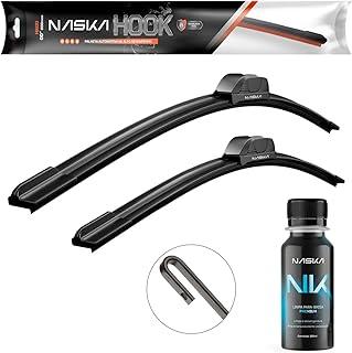 Palheta Limpador Para-brisa Naska Hook Silicone Encaixe Modelo Gancho (Compatível com Gol G5 2008 a 2012)