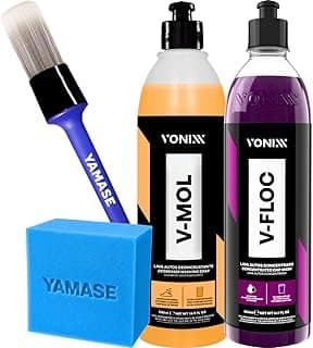 Kit Shampoo Automotivo Esfregação V-floc Neutro V-mol Pré-Lavagem Vonixx Pincel Espuma Yamase