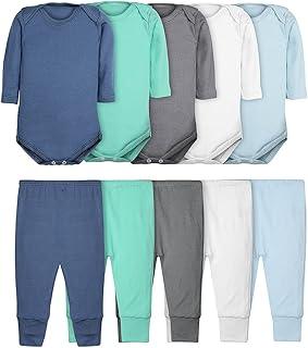 Body Bebê e Calça Mijão Kit 10 Peças Manga Longa