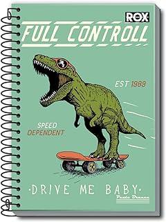 Kit de Cadernos, Pauta Branca, Universitário, 10 Matérias, Capa Dura, Rox, 200 Folhas, Pacote com 3