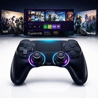 Controle Bluetooth para PC e Smart TV Samsung, LG, TCL, Phillips, Android, Google TV, Tyzen, Qled, 4K, 3 em 1, Gaming Hub, Game Pass, Geforce Now