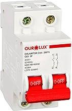 Disjuntor Bipolar 63 Amperes (Corrente Nominal) Ourolux