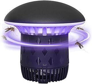 Armadilha Eletrônica para Mosquitos, Mosquito Zapper com Lâmpada Ultravioleta UVA, Plug in Mosquito Killer, Silenciosa e Segura, Ideal para Ambientes Internos, USB, Preto