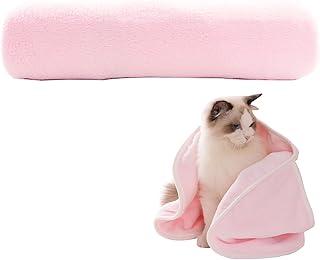 Toalha para Pets Microfibra Superabsorvente com Bolsos, Secagem Rápida,Absorve 6x Mais Água,Resistente, Lavável, Macia, Ideal Acessórios para Banho e Secagem para Cachorro e Gato (Rosa)