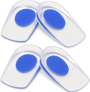 Par De Palmilha Calcanheira De Gel Silicone Protetora de Calcanhar Calçado Sapato Conforto e Alívio de Dor Calcanheira Em Gel Para Esporão De Calcâneo E Esporte Anti Impacto Linha Premium (2)