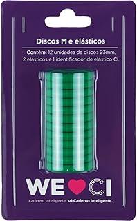 Caderno Inteligente Discos Grande 31Mm 12Discos+Elast Vd Kit 108985