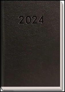 Agenda 2024, Capa Dura, Scratch, Executiva, Preta, 168 Folhas, Kit
