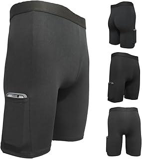 Kit 3 Bermuda Térmica Short Ciclista Bolso Segunda Pele Proteção UV Meia Coxa