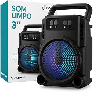 Caixa de Som Portátil Super Potente, Caixa de Som Bluetooth, Conexão USB, Cartão de Memória, Cabo P2, Som Limpo e Potente, Perfeita Para Viagens, Festas, Praia, Botões de Controle, Impermeável