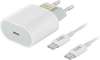 Carregador Turbo 20W com Cabo Tipo C Incluso – Carregamento Rápido para Celulares, Smartphones, Tablets e Outros Dispositivos Compatíveis – Compacto, Leve e Eficiente – FAM Pd52c