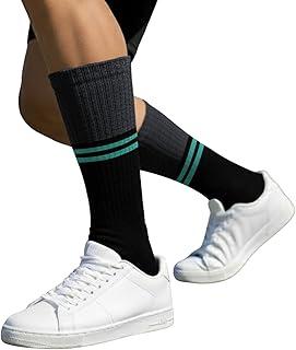 Meia Esportiva Cano Alto Longo Mash Atoalhada Algodão Masculina