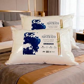 Kit 2 Travesseiros TRP Imports Abstrato Luxo Fibra De Plumas Mega Confortável