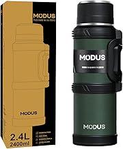 Garrafa Térmica De Aço Inoxidável Grande Capacidade 2,4l Quente Frio Inox Isolada (Verde)