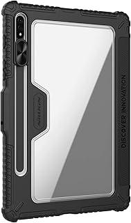 Capa Anti Impacto Nillkin Modelo CamShield Bumper Pro Compatível com Galaxy Tab S7 FE/ S7+ Plus/ S8+ Plus (Preto)