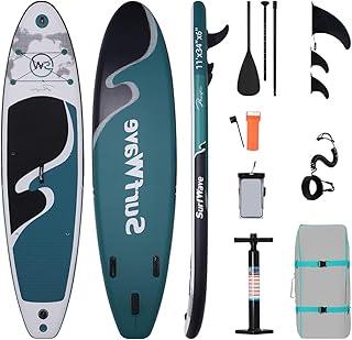 Prancha de Surf Inflável Stand Up Paddle Adulto com Acessórios, Deck EVA Antiderrapante, 335×86×15CM, Suporta até 260 KG – Ideal para Iniciantes e Experientes