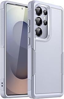 JETech Capa para Samsung Galaxy S25 Ultra 5G, Proteção de Camada Dupla Resistente, Case Capinha Estojo de Telefone à Prova de Choque Robusta Resistente com Design Fosco (Titânio Azul)