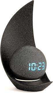 Suporte Lua para Echo Dot 4ª e 5ª Geração, Design Moderno, Base Organizadora Estável para Alexa 4 5 Geracao Melhora Projeção Sonora TimeClick (Preto)