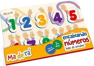 Toyster - Encaixando Números - Jogo de Encaixe - Maderá