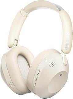 Fone de Ouvido Bluetooth 5.4, Headphone Bluetooth com Hybrid ANC, Suporte Chamadas de Voz, Modo Ambiente, Certificação Hi-Pure Audio, 100 Horas em Standby – Bege Claro