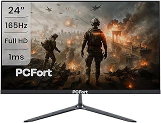 Monitor PCFort Gamer H238F165 24'' Led Full Hd 165hz Freesync Hdmi Display Port VESA