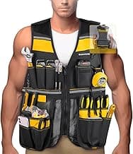 Colete Porta Ferramentas Bolsos Ajustável Multifuncional Profissional Multiuso Eletricista Resistente