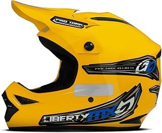 Capacete Motocross Pro Tork Liberty Mx Pro Tam. 60 Amarelo