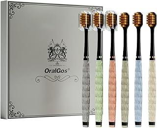 Escova de Dente Adulto Macia 6 Unidades, Cerdas Densas, Tampa de Proteção, Cabo Confortável, Embalagem Individual, Cores Variadas, Para Uso Diário, Família, Viagem e Presente