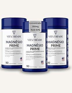 Magnésio Trio Bisglicinato, Dimalato e Citrato 350mg concentrado - Auxilia Ossos, Músculos e Energia