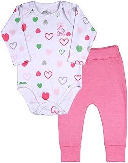 Pijama Macacão Bebê Menino Menina Comprido Suedine 100% Algodão | Body Manga Longa Estampado | Roupa de Dormir Infantil Confortável