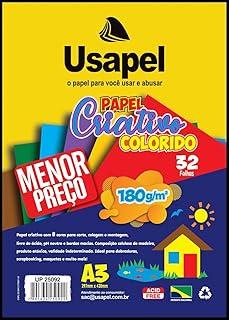 Bloco Para Educacao Artistica Usapel 8Cores A3 180G 32Fl Pacote 111117