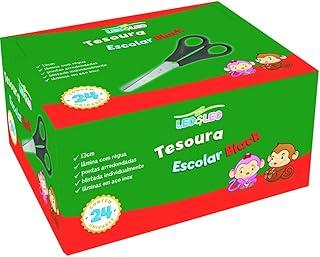 Tesoura Escolar, Leonora, 4123, Preto