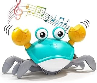 Brinquedo Caranguejo Fujão Pega Caranguejo Divertido Com Música Que Anda E Evita Obstáculos Com Sensor Para O Desenvolvimento Do Seu Bebê