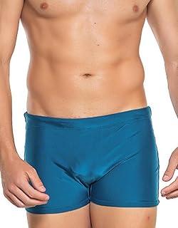 Sunga Boxer Masculina Lisa Com Forro Natação Proteção Solar Orla da Praia