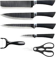 Conjunto de Facas de Cozinha 7 Peças em Aço Inox com Cabo Soft Touch e Estojo Premium