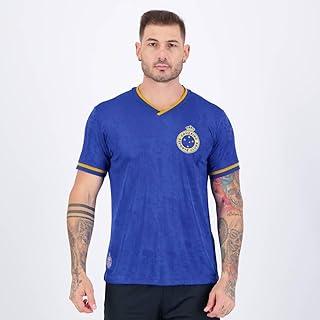 CAMISA CRUZEIRO 2003 TRIPLICE COROA EM JACQUARD TEMÁTICO ESCUDO BORDADO, MASCULINA