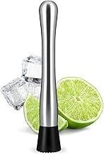 Macerador Socador Profissional Aço Inox 20cm para Caipirinha Frutas Drinks Bebidas Alho Limão