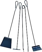 Kit Acessórios para Limpeza de Lareira, Churrasqueira e Forno a Lenha 4 Peças em Ferro