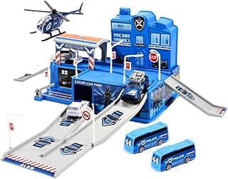 Pista de Carrinhos Infantil Garagem com Acessórios Polícia Maxi Toys com 10% de desconto por R$ 53,91 na amazon