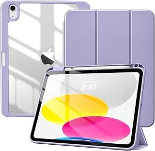 Bettdow Capa para iPad Air 11 Polegadas M4/M3/M2 (2026/2025/2024), iPad Air 5/4 (10,9 Polegadas, Modelo 2022/2020), Case Anti Impacto, Premium Slim,Flexível e portátil, Porta-lápis (Roxo)