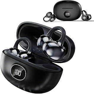 H'MASTON Fone de Ouvido Bluetooth Fone Corrida com Clipe Sem Fio Tws 5.4 com LED Digital Display para Esportivo Compatível com Xiaomi iOS Redmi Samsung