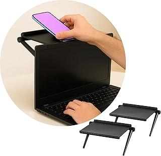 Kit com 2 Prateleiras Superior para TV ou Monitor, Suporte Organizador Multifuncional Estilo Bandeja (2)