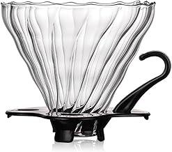 Suporte de Filtro de Papel 01 Formato V60 Feito em Vidro Borossilicato