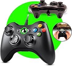 EPM Controle Manete Compativel com Xbox 360 Usb Com Fio Computador Notebook Preto Com vibração