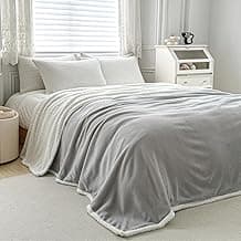 Cobertor King Everest Dupla Face Manta Flannel Sherpa Lã de Carneiro- Gray