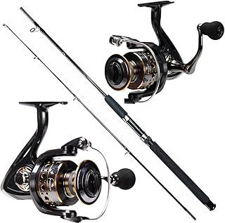 KIT DE PESCA PESADA MOLINETE 6000 15 ROLAMENTOS VARA MACIÇA 1.80M 40LB - 2 PARTES - PEIXES ATE 25KG - PEIXES GRANDES